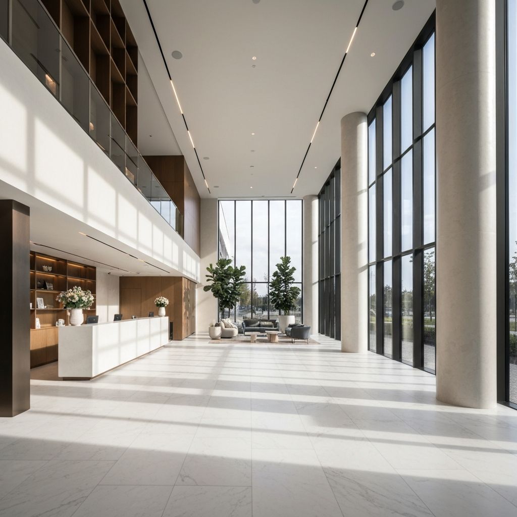 לובי משרדים מודרני
